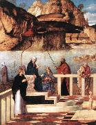 BELLINI, Giovanni Sacred Allegory (detail) dfg oil